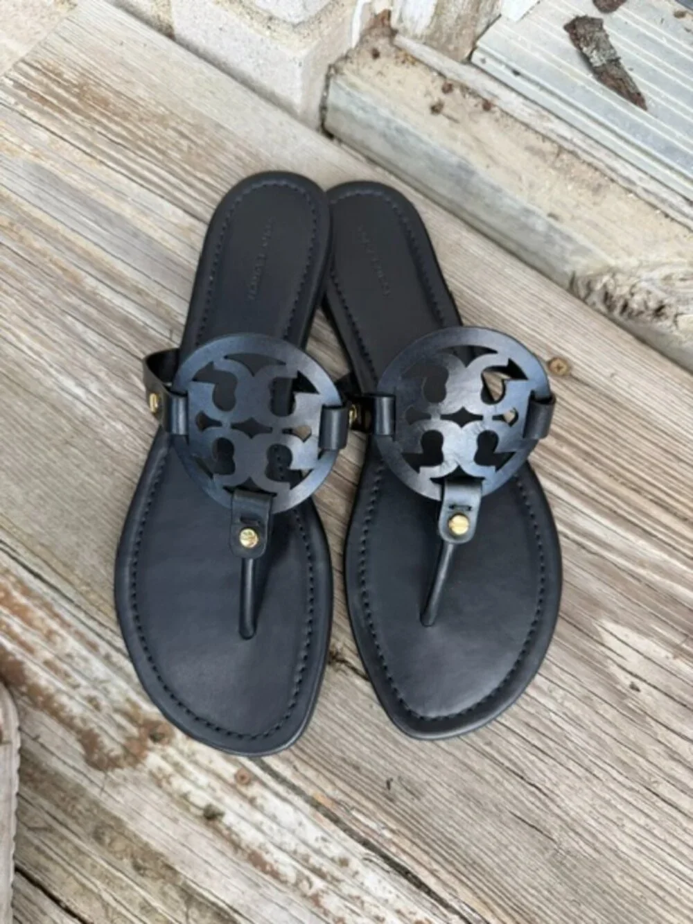 Tory Burch Miller Thong Sandal Sz 9.5 NEW